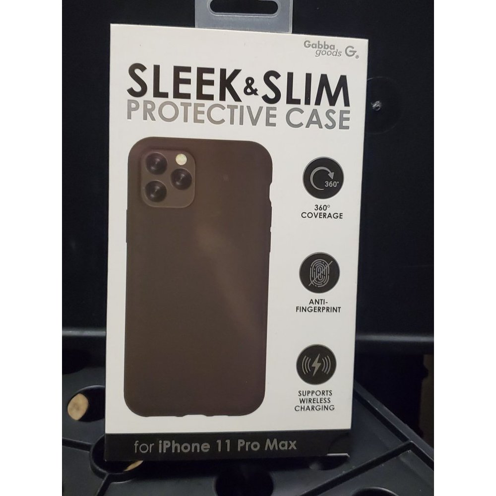 Gabba Goods iPhone 11 Pro Max Sleek & Slim Protective Case Black New In Box